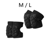 Maxbell Elbow Knee Shin Guards for Men Anti Slip Thick Sponge for Bike Cycling M