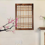 Maxbell Window Frame Yard Trellises Wood Window Pane Wall Pediments Easy to Hang