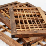 Maxbell Window Frame Yard Trellises Wood Window Pane Wall Pediments Easy to Hang