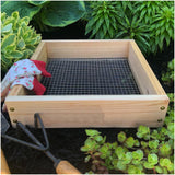 Maxbell Soil Sifter Handheld Cedar Sifter for Potting Soil Leaves Compost