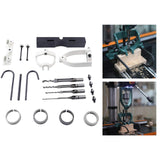 Maxbell Square Hole Hollow Chisel Mortiser Drill Bit for Log Woodworking Drill Press White