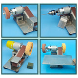Maxbell Adjustable Speed Mini Belt Sander US Plug Adapter Dustproof for Welding Style B