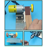 Maxbell Adjustable Speed Mini Belt Sander US Plug Adapter Dustproof for Welding Style B