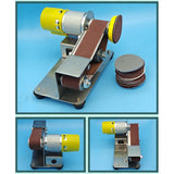 Maxbell Adjustable Speed Mini Belt Sander US Plug Adapter Dustproof for Welding Style B