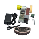 Maxbell Adjustable Speed Mini Belt Sander US Plug Adapter Dustproof for Welding Style B