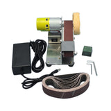 Maxbell Adjustable Speed Mini Belt Sander US Plug Adapter Dustproof for Welding Style B