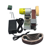 Maxbell Adjustable Speed Mini Belt Sander US Plug Adapter Dustproof for Welding Style B