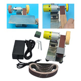 Maxbell Adjustable Speed Mini Belt Sander US Plug Adapter Dustproof for Welding Style B