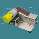 Maxbell Adjustable Speed Mini Belt Sander US Plug Adapter Dustproof for Welding Style B