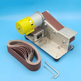 Maxbell Adjustable Speed Mini Belt Sander US Plug Adapter Dustproof for Welding Style B