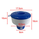 Maxbell 8" Pool Floating Dispenser Pool Supply for Indoor Outdoor Swimming Pool Pond