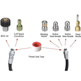 Maxbell High Pressure Washer Hose with Quick Connector for Outdoor Kitchens Plumbing