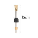 Maxbell Extension Wand Stainless Steel Hosehold Sturdy Portable 1/4 Quick Connection 15CM