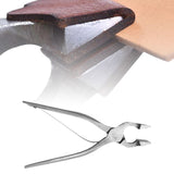 Maxbell Leather Clamp Plier Straight Head Adjustable for Belt Bag Wallet Flat Pliers C