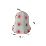 Maxbell Felt Sauna Hat Men Bath Accessories Sauna Banya Hat for SPA Bathing Bathroom Flowers