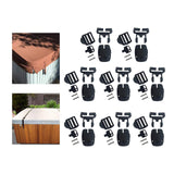 Maxbell SPA Tub Cover Clips Tub Keys Latch Locks Portable SPA Cover Clips Replacement 8pcs
