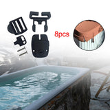 Maxbell SPA Tub Cover Clips Tub Keys Latch Locks Portable SPA Cover Clips Replacement 8pcs