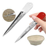 Maxbell Weaving Tool Metal Crochet for Chair Basket Rattan Chair Furniture Auxiliary Argent