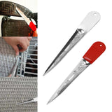 Maxbell Weaving Tool Metal Crochet for Chair Basket Rattan Chair Furniture Auxiliary Argent