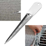 Maxbell Weaving Tool Metal Crochet for Chair Basket Rattan Chair Furniture Auxiliary Argent