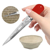 Maxbell Weaving Tool Metal Crochet for Chair Basket Rattan Chair Furniture Auxiliary Red