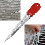 Maxbell Weaving Tool Metal Crochet for Chair Basket Rattan Chair Furniture Auxiliary Red