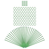 Maxbell 30Pcs Plant Support Stakes Green Plant Stake for Vegetable Tomato Greenhouse