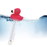 Maxbell Floating Water Thermometer Thermometer for Bath Indoor Outdoor Swimming Pool Flamingo