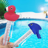 Maxbell Floating Water Thermometer Thermometer for Bath Indoor Outdoor Swimming Pool Flamingo