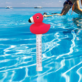 Maxbell Floating Water Thermometer Thermometer for Bath Indoor Outdoor Swimming Pool Flamingo