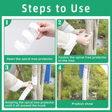 Maxbell 2Pcs Tree Bark Protector Plants Guard Trees Cover Sleeve Protective Tree Wraps
