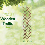 Maxbell Hanging Wooden Planter Trellis Frame Plant Support for Patio Indoor Backyard