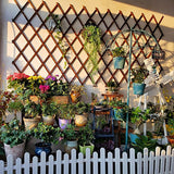 Maxbell Hanging Wooden Planter Trellis Frame Plant Support for Patio Indoor Backyard