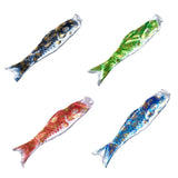Maxbell 4 Pieces Japanese Windsock Carp Flags Fish Flag for Home Sushi Bar Restaurant 70cm