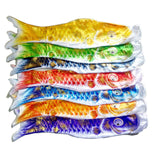 Maxbell 4 Pieces Japanese Windsock Carp Flags Fish Flag for Home Sushi Bar Restaurant 80cm