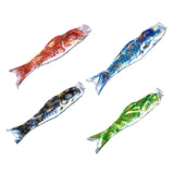 Maxbell 4 Pieces Japanese Windsock Carp Flags Fish Flag for Home Sushi Bar Restaurant 100cm