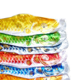 Maxbell 4 Pieces Japanese Windsock Carp Flags Fish Flag for Home Sushi Bar Restaurant 100cm