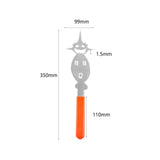 Maxbell Barbecue Fork Multipurpose Grill Utensils for Barbecue Family Gathering Home boy orange