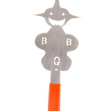 Maxbell Barbecue Fork Multipurpose Grill Utensils for Barbecue Family Gathering Home girl face orange