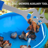 Maxbell Barbecue Fork Multipurpose Grill Utensils for Barbecue Family Gathering Home girl face orange