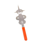 Maxbell Barbecue Fork Multipurpose Grill Utensils for Barbecue Family Gathering Home girl face orange
