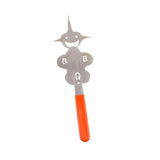 Maxbell Barbecue Fork Multipurpose Grill Utensils for Barbecue Family Gathering Home girl face orange