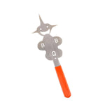 Maxbell Barbecue Fork Multipurpose Grill Utensils for Barbecue Family Gathering Home girl face orange