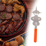Maxbell Barbecue Fork Multipurpose Grill Utensils for Barbecue Family Gathering Home girl face orange