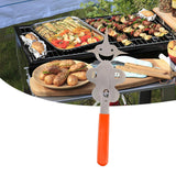 Maxbell Barbecue Fork Multipurpose Grill Utensils for Barbecue Family Gathering Home girl face orange