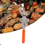 Maxbell Barbecue Fork Multipurpose Grill Utensils for Barbecue Family Gathering Home girl face orange