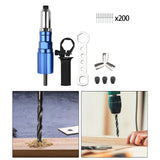 Maxbell Electric Rivet Adapter Cordless Handy Upgrade Accessory Attachment for Pipes wiht 200 Rivets