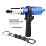 Maxbell Electric Rivet Adapter Cordless Handy Upgrade Accessory Attachment for Pipes wiht 50 Rivets 1 Nut