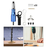 Maxbell Electric Rivet Adapter Cordless Handy Upgrade Accessory Attachment for Pipes wiht 50 Rivets 1 Nut