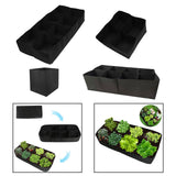 Maxbell Plant Grow Bag Large Vegetable Planting Pot for Rooftop Back Porch Gardening 180x90x30cm 8 pocket